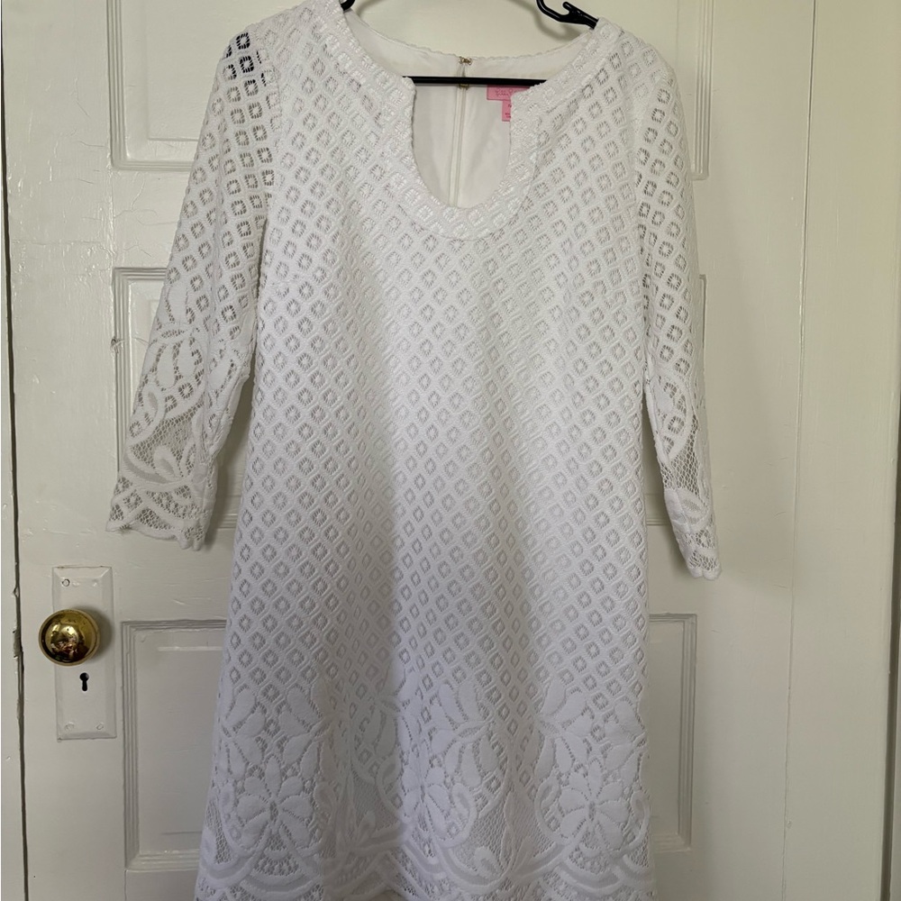 Lilly Pulitzer White Lace Detail Dress